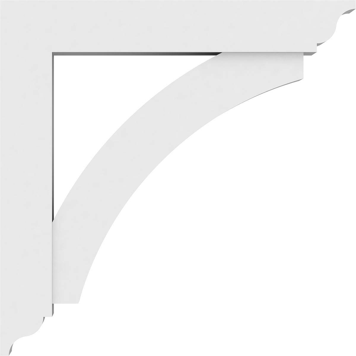 Ekena Millwork BKTP03X24X24THR01 Standard Thorton Architectural Grade PVC Brackets - 3