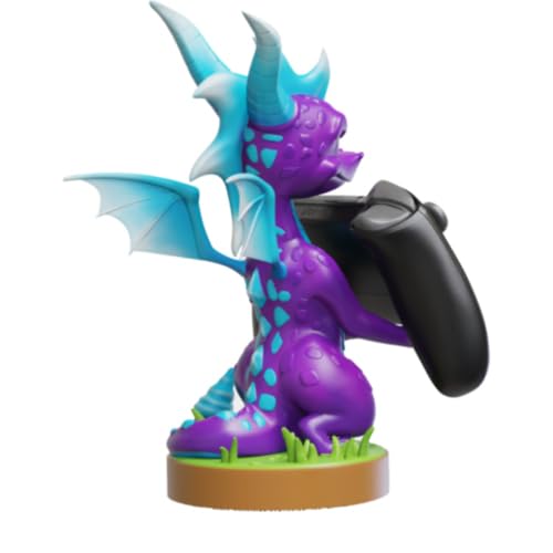 Spyro Ice Gaming Controller & Phone Stand - Officially Licensed Cable Guys Figure for PS4, Xbox, Switch | Perfect for Gaming Setup & Desk Organization
