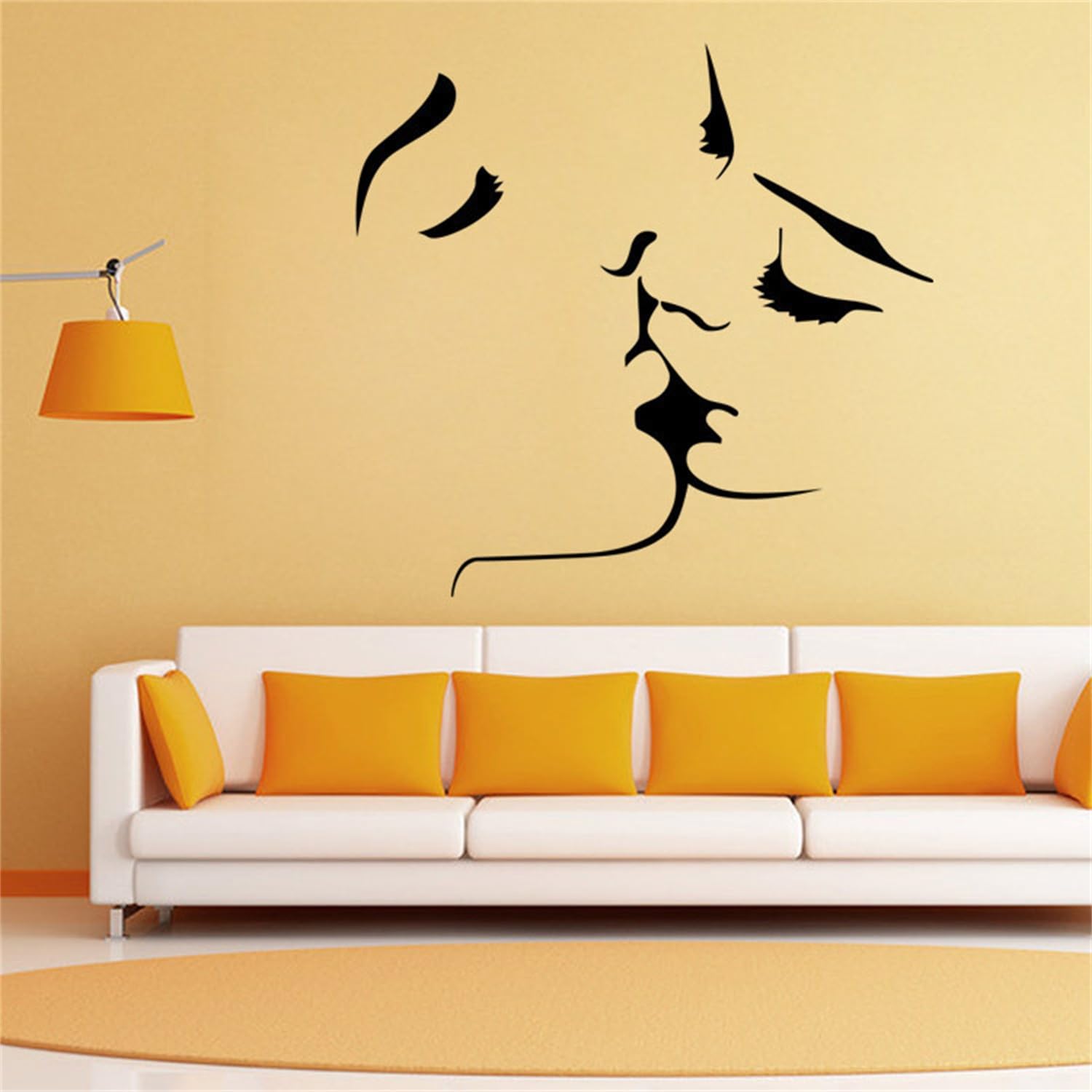 Eyelash Wall Decals - Removable Vinyl Stickers for Salon & Women's Bedroom Decor | Perfect for Girls' Room & Living Room Wall Art | DIY Home Decoration & Beauty Salon Wall Stickers