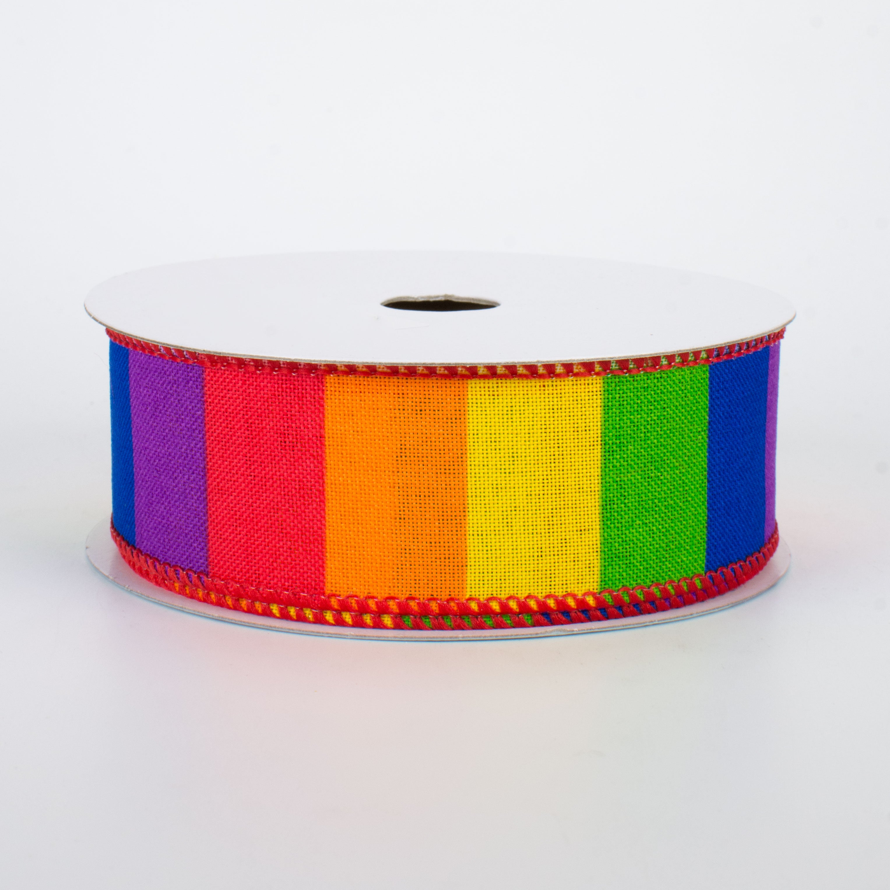 1.5 Inch Horizontal Bright Rainbow Ribbon - 10 Yards Bulk Spool for Gift Wrapping, Crafts, Hair Bows, Party Decorations & DIY Projects