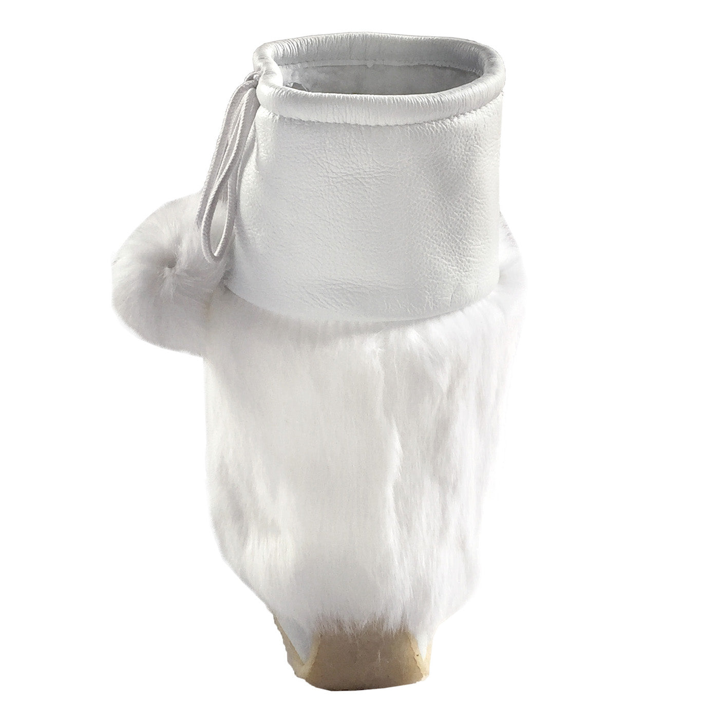 Women's White Mid Calf Rabbit Fur Mukluks - Cozy Winter Boots for Women - Perfect for Snow, Cold Weather & Outdoor Activities