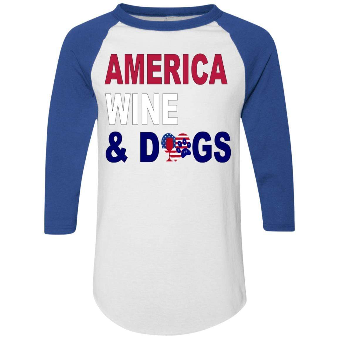 WineyBitches.Co Colorblock Raglan Jersey - Stylish Women's Baseball Tee for Casual Wear, Lounge & Outfits