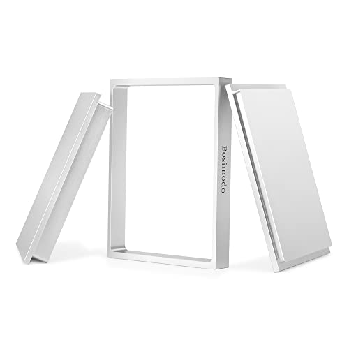 silvery white 6X8