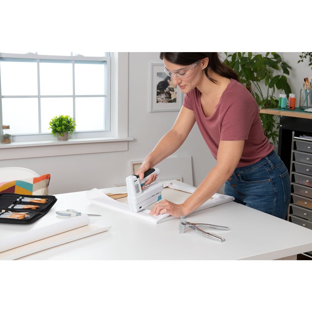 4V MAX USB Rechargeable Cordless Electric Stapler - Lightweight & Portable for Home Office, DIY Projects, Upholstery, and Crafting