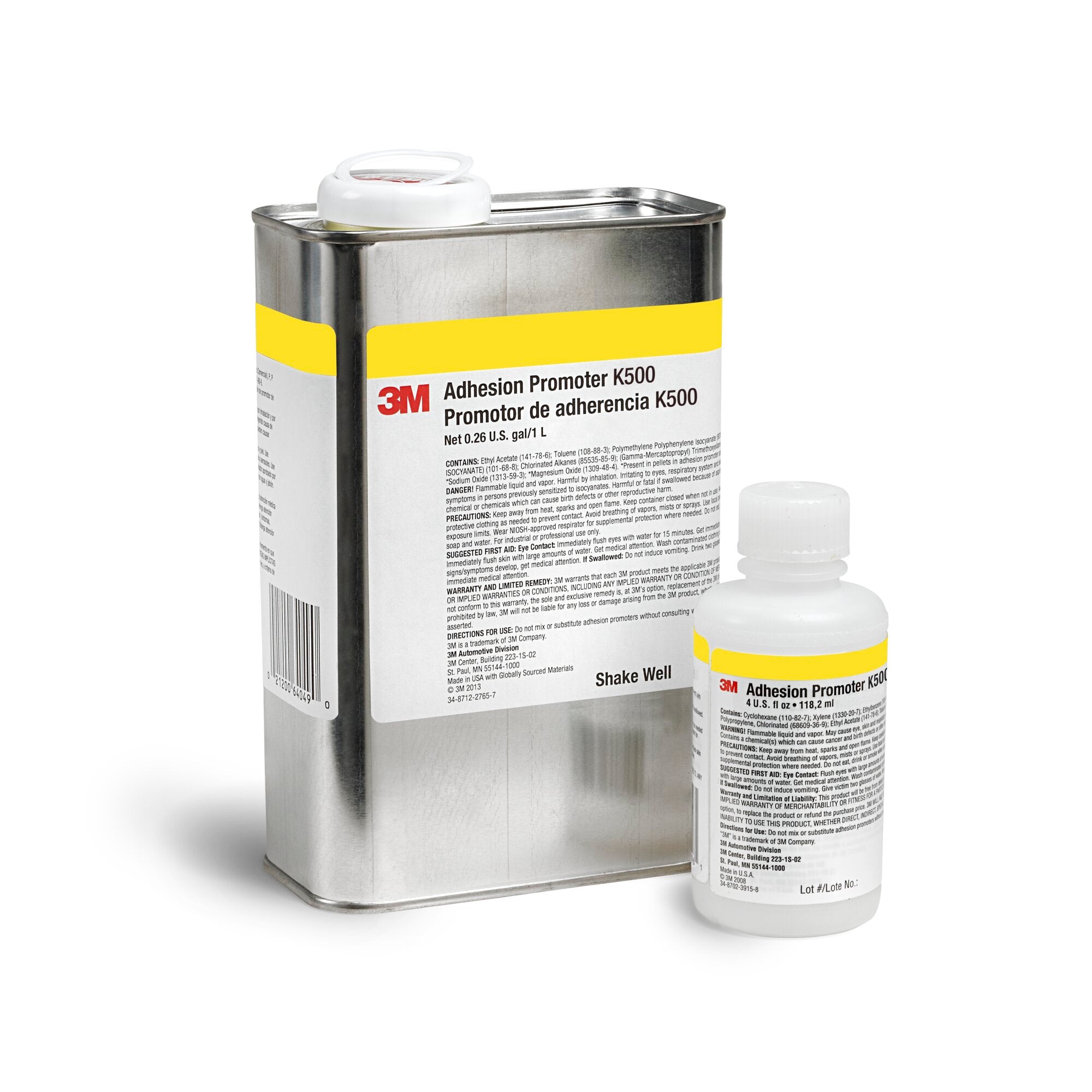 3M Adhesion Promoter K500 - 4 oz Bottle for Automotive & Industrial Bonding - Perfect for Metal, Plastic & Rubber Surfaces