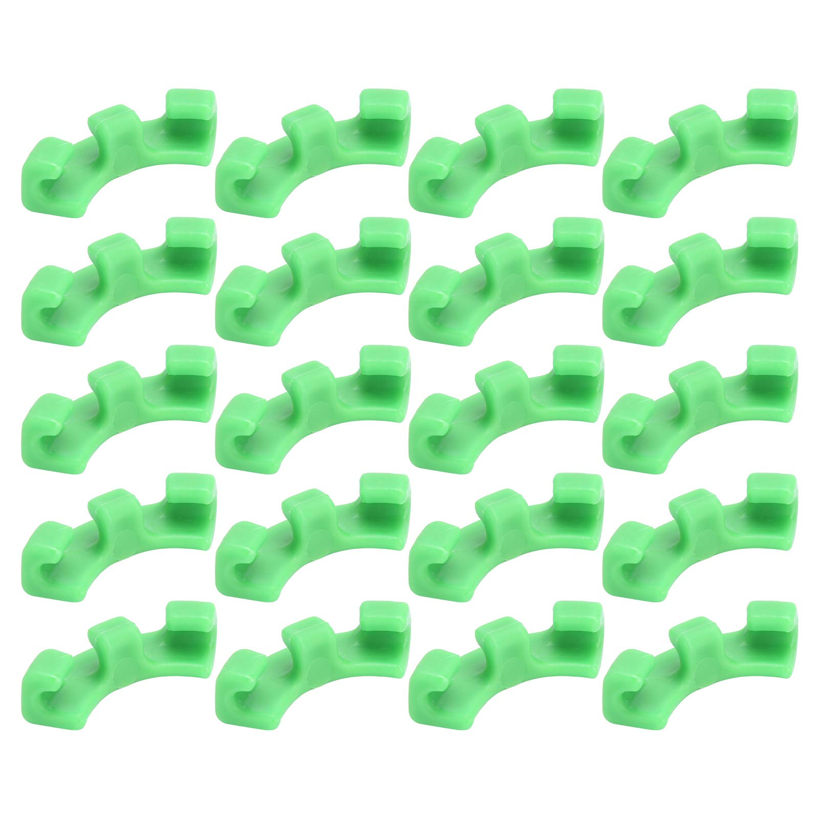Allsor 20Pcs 90 Degree Plant Bender Holder - Heavy Duty Garden Clips for Vine Support, Tomato Plants & Flower Stems | Easy to Find & Remove | Perfect for Home Gardening, Greenhouse & Farm Use
