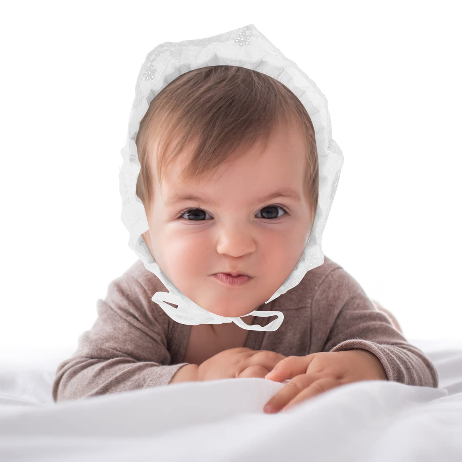 KESYOO Baby Sun Hat for Girls & Boys - Wide Brim Newborn Bonnet Cap with UPF Sun Protection - Soft Cotton Washable Toddler Princess Hat for Outdoor, Beach & Summer Activities