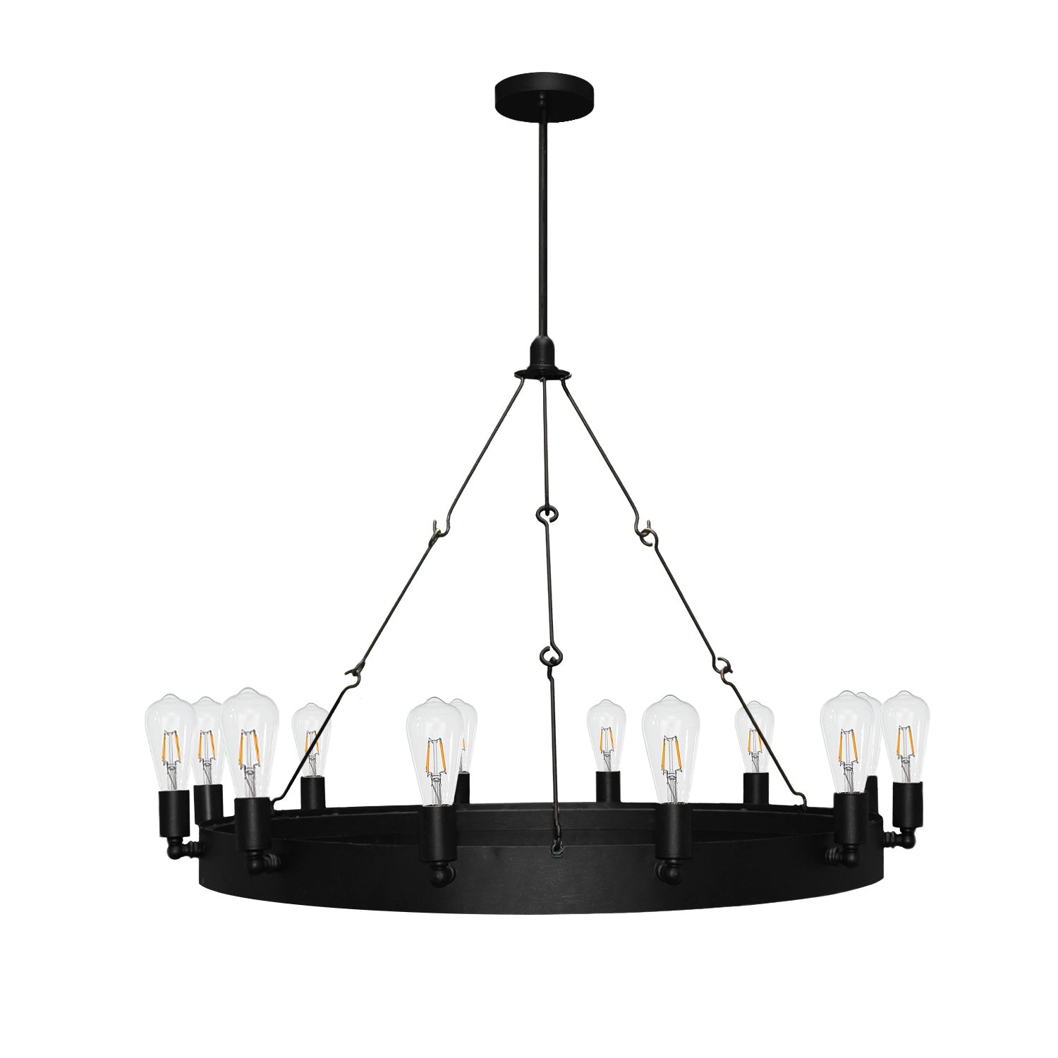 Justine 12-Light Crystal Chandelier - Elegant Dining Room Lighting Fixture for Modern Home Decor | Perfect for Dining Room, Living Room, Bedroom & Entryway