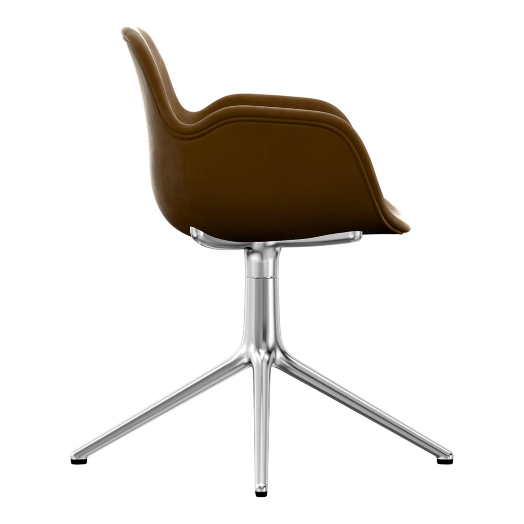 Modern Form Armchair with 4L Swivel Base and Premium Upholstery - Perfect for Living Room, Office or Reading Nook