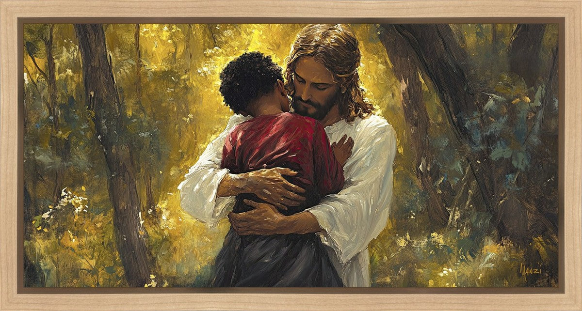 Father to All Children Gallery Wrap Canvas - High-Quality Family Portrait Art for Home Decor, Gifts & Nursery Wall Art - Perfect for Living Room, Bedroom & Nursery Decor