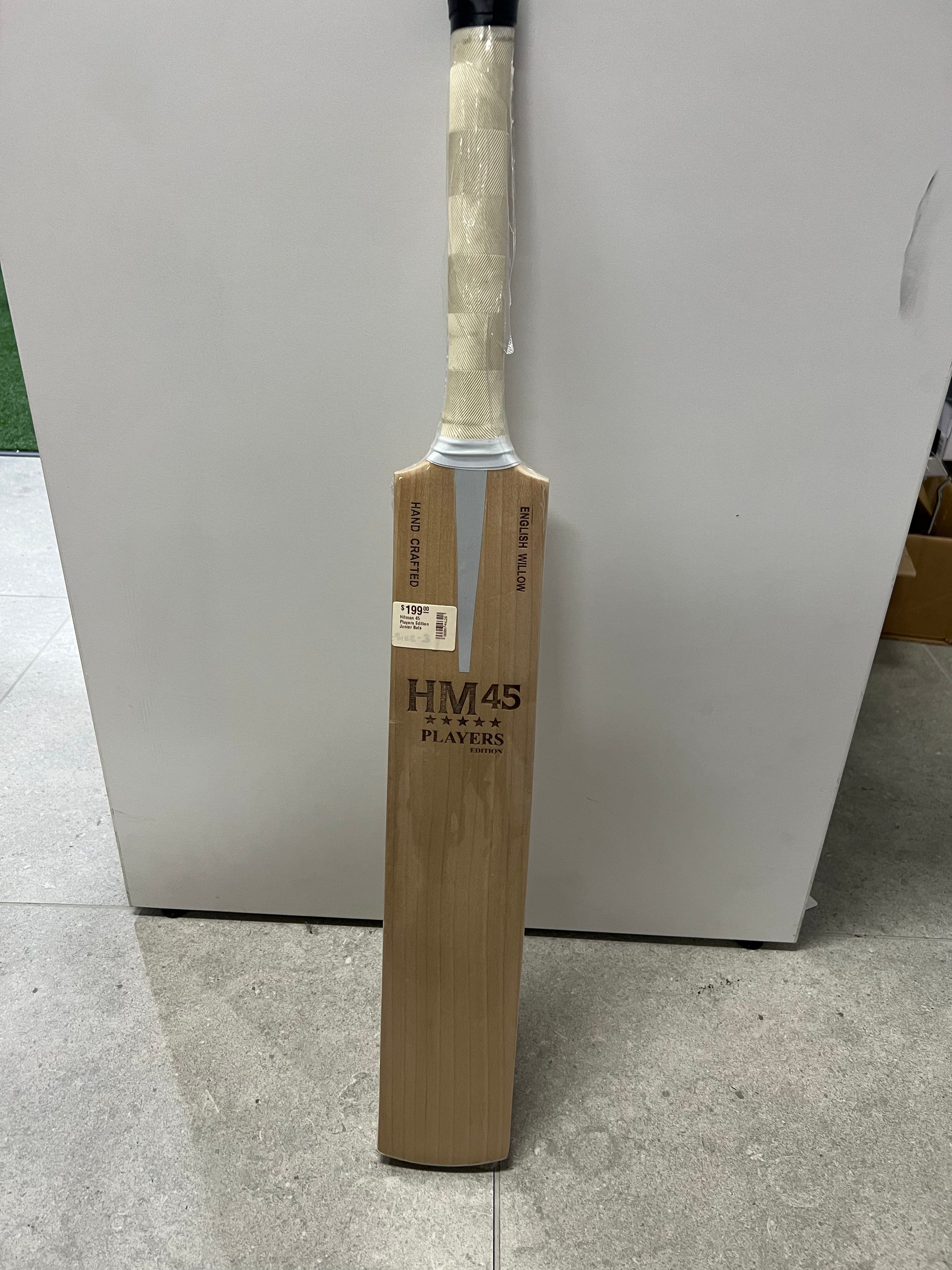 Hitman 45 Players Edition Junior Cricket Bat - Lightweight English Willow Cricket Bat for Kids & Youth - Perfect for Training, Matches & Backyard Cricket Practice