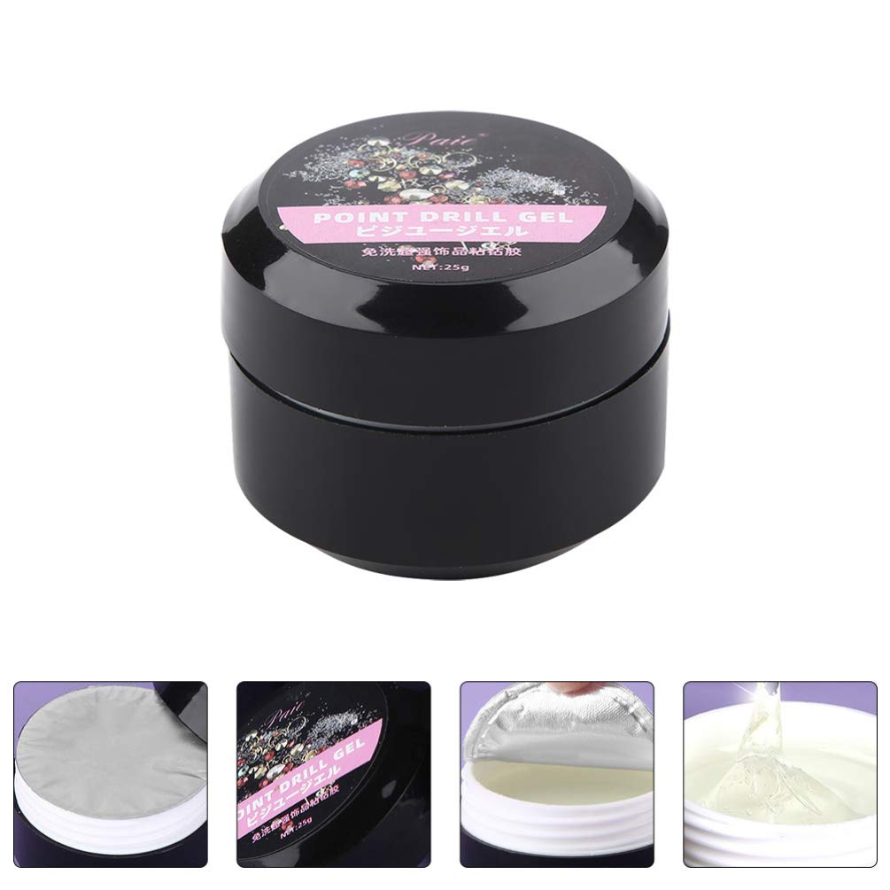 Minkissy 1pc Disposable Nail Art Glue - Strong Adhesive for DIY Gel Nails, Rhinestones & Nail Decorations | Quick-Dry Nail Glue Liquid for Manicure, Shaping & Point Drill | Perfect for Salon, Home Use & Nail Art Enthusiasts