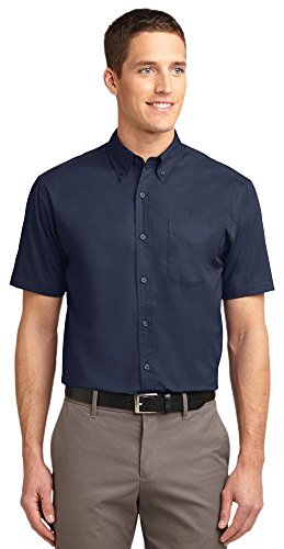 Port Authority Men's Tall Short Sleeve Easy Care Polo Shirt - Comfortable Work & Casual Wear for Business & Outdoor Activities