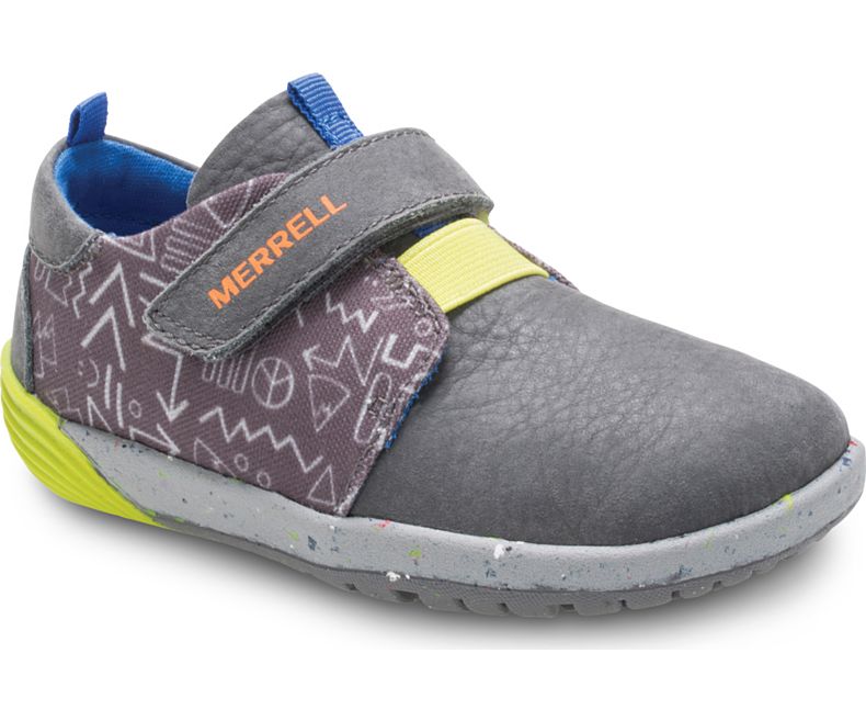 Merrell Grey Bare Steps Baby & Toddler Sneakers - Lightweight & Comfortable Walking Shoes for Kids - Perfect for Outdoor Play & Everyday Adventures