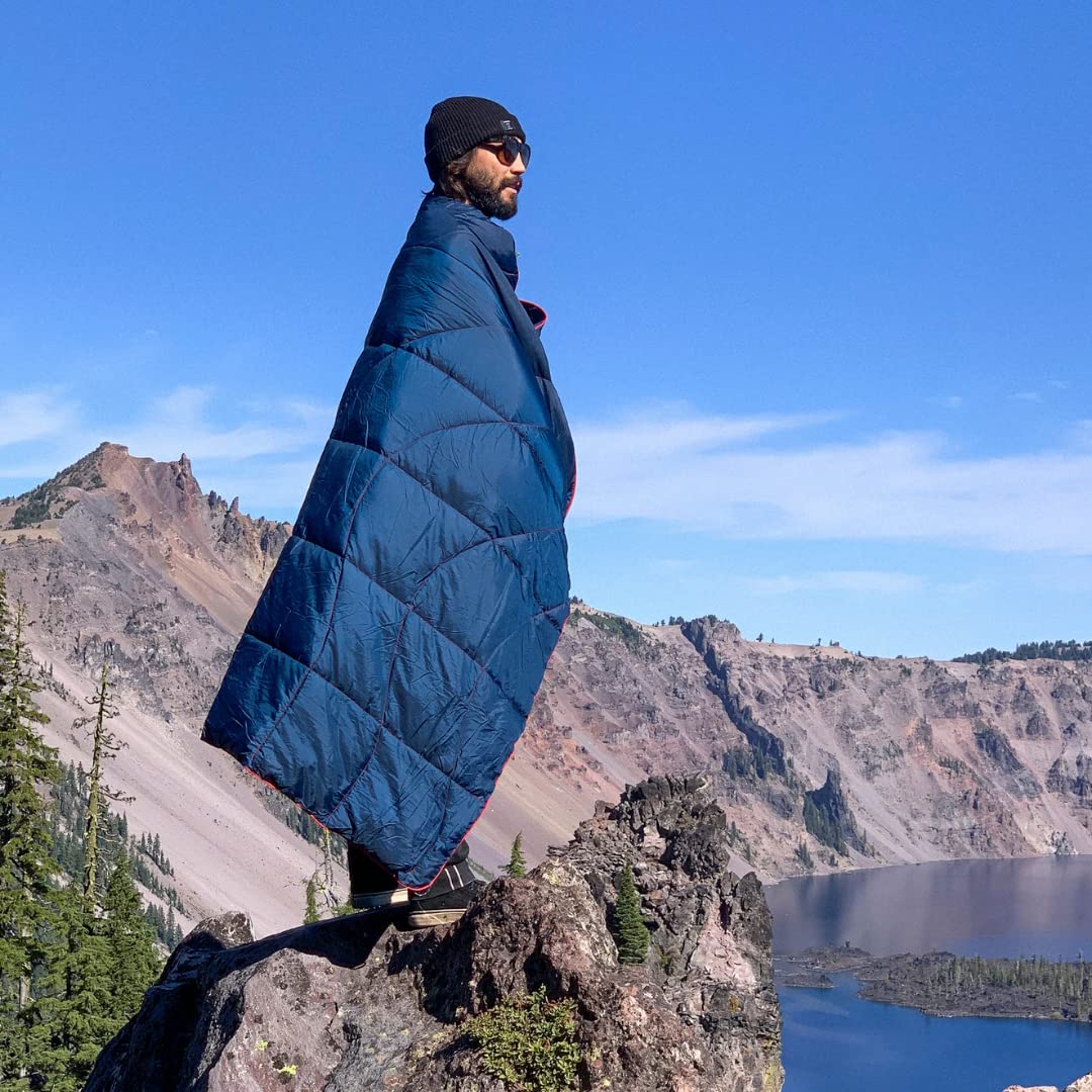 Rumpl NanoLoft Puffy Blanket - Ultra Lightweight & Compact Travel Blanket for Camping, Hiking, Picnics, Beach, Concerts | 52