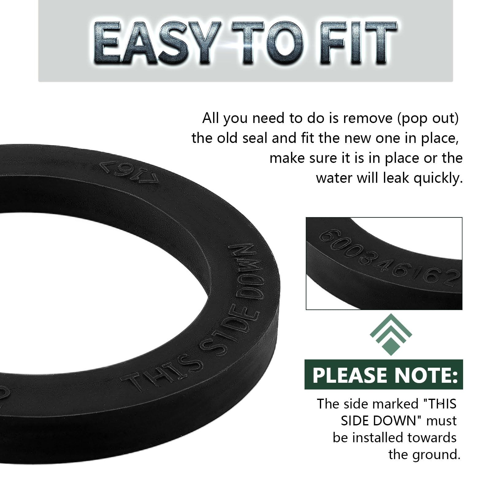 Dometic 300/310/320 RV Toilet Seal Replacement Kit - 385311652 Base Gasket & Mounting Hardware for Leak Repair | Perfect for Camper, Motorhome & Travel Trailer Toilet Maintenance