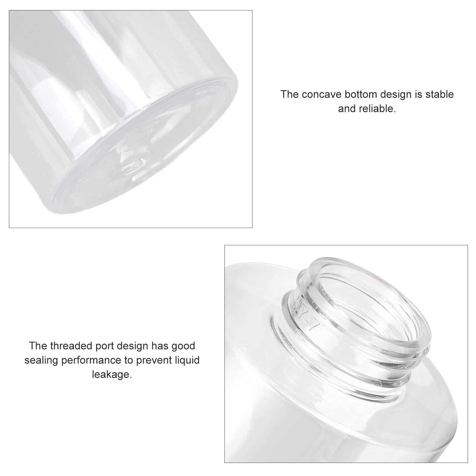 Ubersweet® Push Pump Dispenser Bottle - Leak-Proof Nail Polish Remover & Cosmetic Liquid Dispenser | Durable, Labor-Saving Design for Alcohol, Acetone & Beauty Products | Perfect for Salon, Home & Travel Use