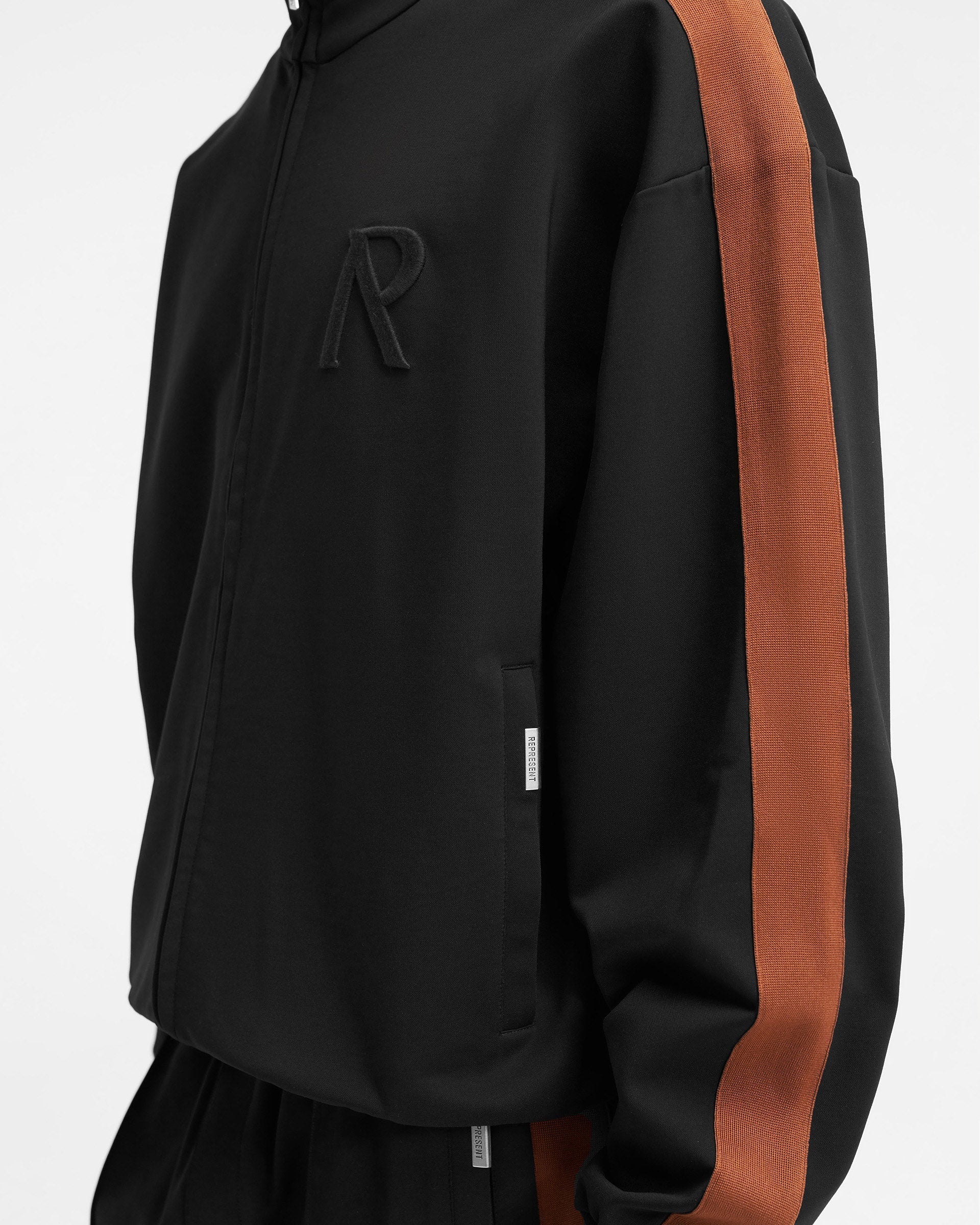 Initial Tracksuit Jacket - Black | Stylish Men's & Women's Athletic Wear for Gym, Running & Casual Outfits