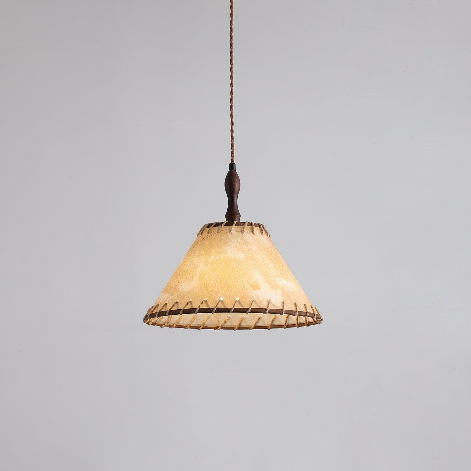 Modern Fabric Pendant Lamp - Handwoven Rattan Hanging Light for Dining Room, Bedroom, Living Room & Kitchen | Boho Chic Ceiling Fixture with Warm Ambient Lighting