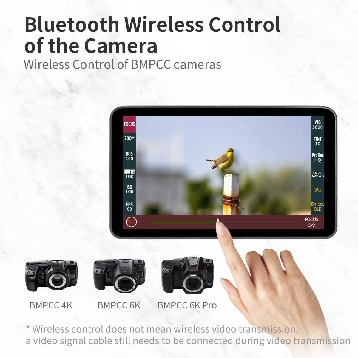 Portkeys LH7P 7 Inch Touch Screen Camera Monitor - 1920x1080 Full HD, Wireless Control, Compatible with Sony Cameras | Perfect for Filmmaking, Vlogging & Professional Video Production