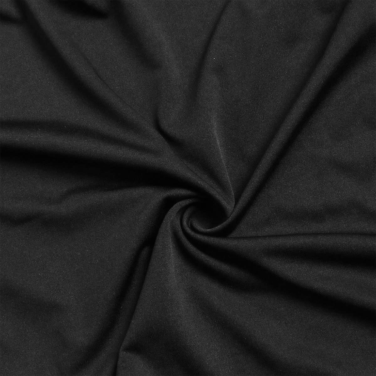Black Split Rotating Desk Chair Slipcover - Removable Stretch Polyester Office Chair Cover for Swivel & Armrest Chairs - Computer Chair Protector - Perfect for Home Office, Gaming & Workspace Use