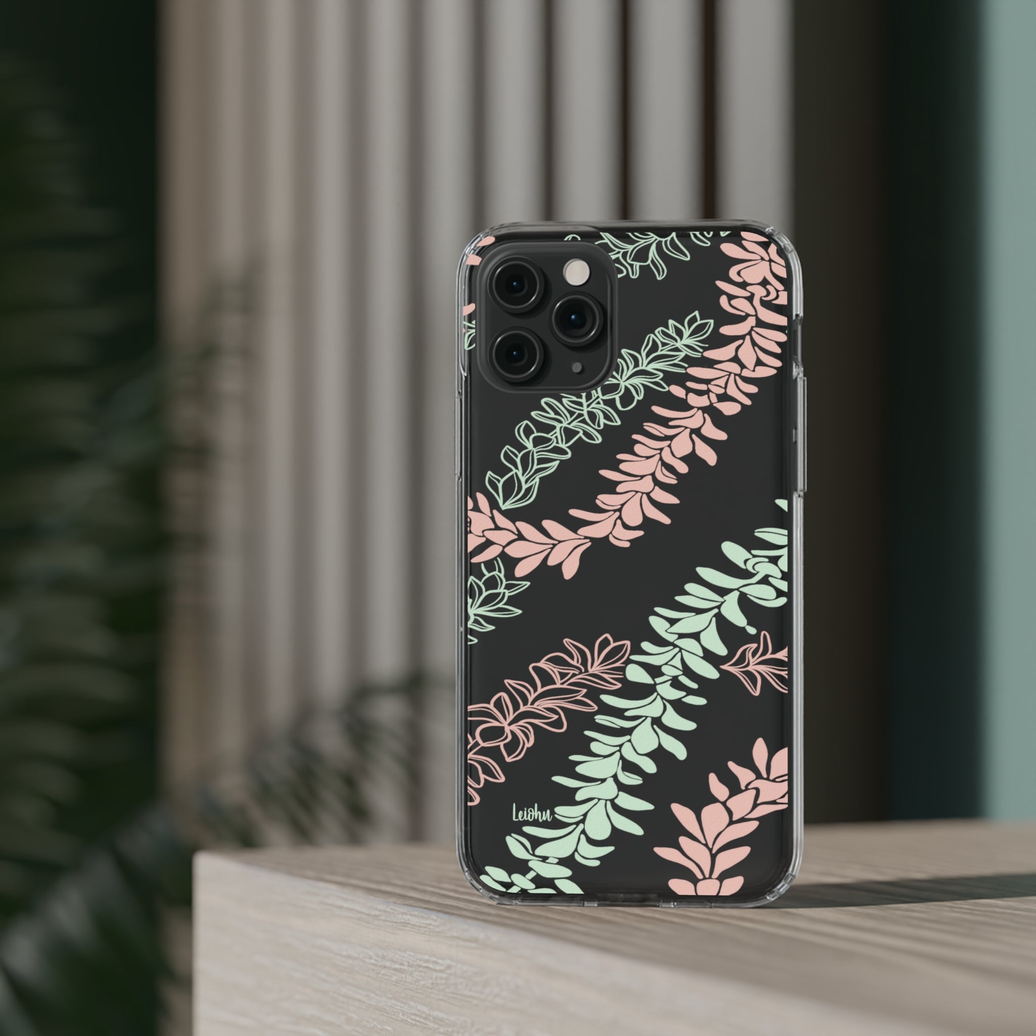 Groovy Pua Melia Clear Phone Case - Slim Protective Cover for iPhone 13, 12, 11 | Shatterproof & Scratch-Resistant | Perfect for Everyday Use, Travel & Outdoor Activities