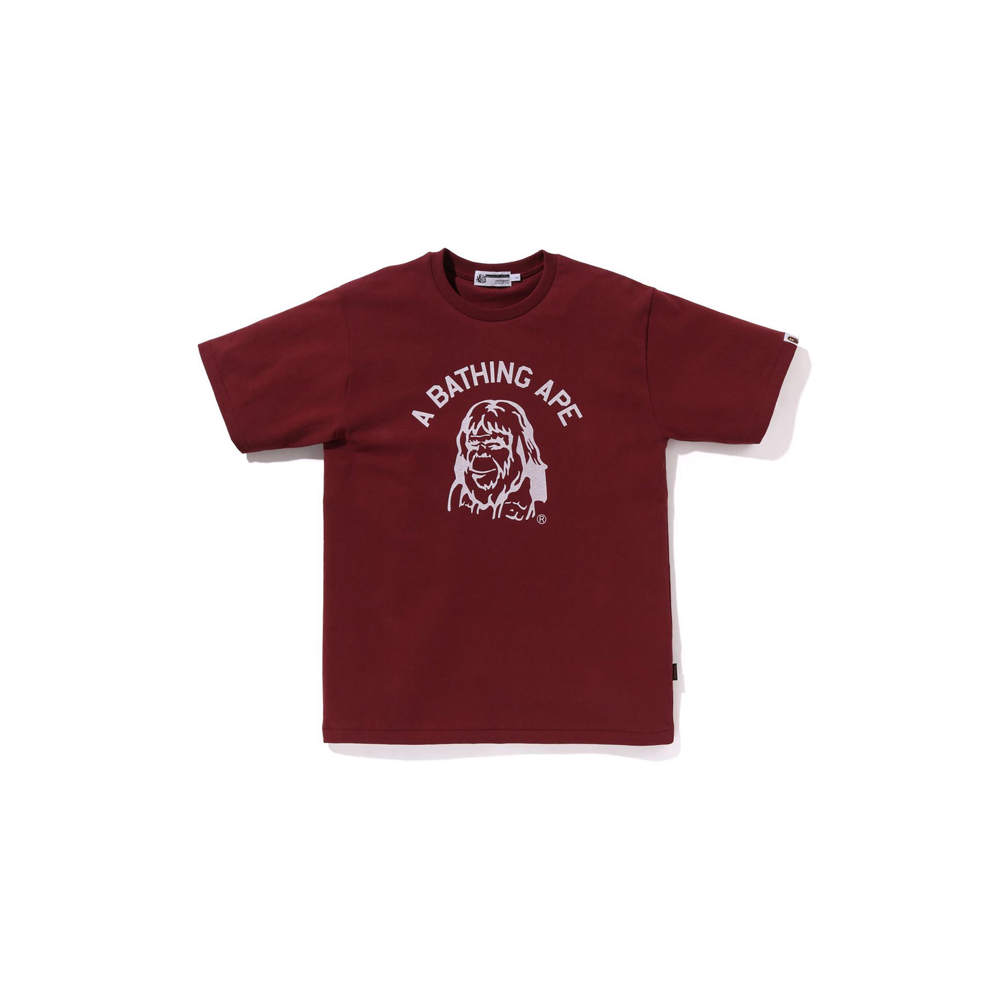 Bape MadeWithGeneral Tee 'Burgundy' - Stylish Streetwear T-Shirt for Men | Trendy Urban Fashion | Perfect for Casual Wear & Street Style Outfits