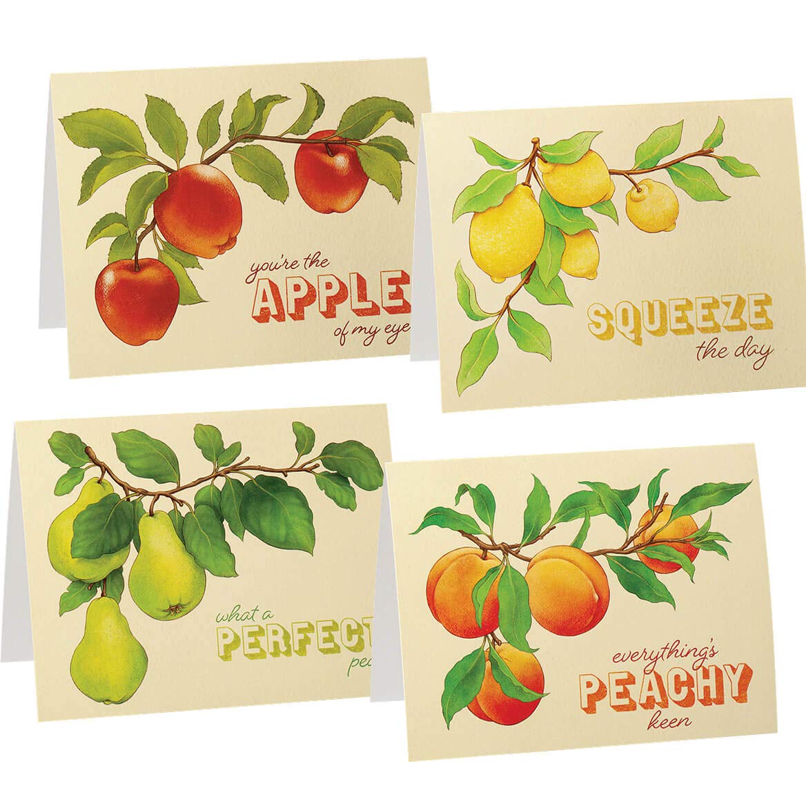 20-Pack Adorable Fruit-Themed Note Cards - Perfect for Thank You Notes, Invitations & Handwritten Letters