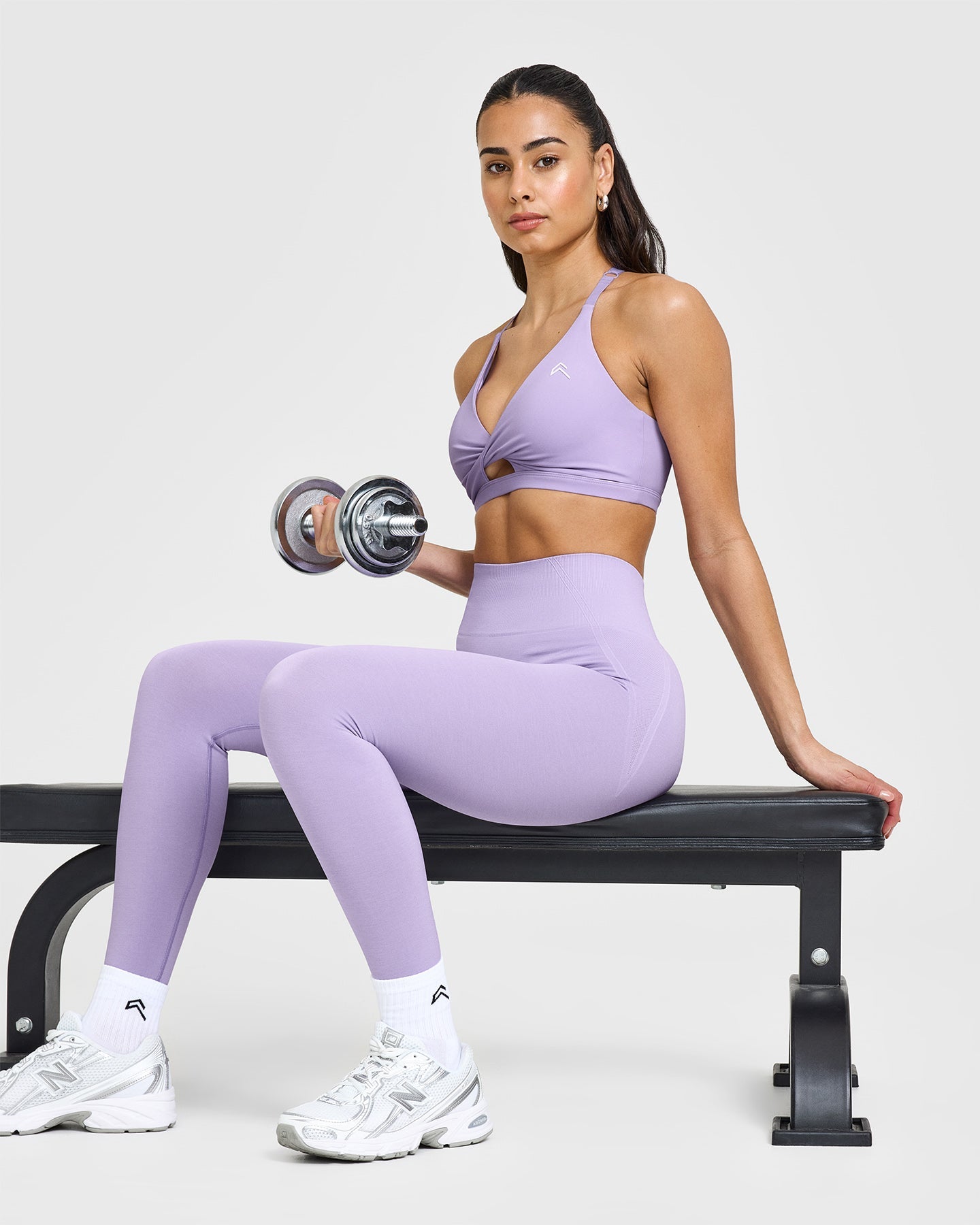 High-Performance Unified Twist Sports Bra for Women - Wisteria Purple | Yoga, Running, Gym & Workout Activewear