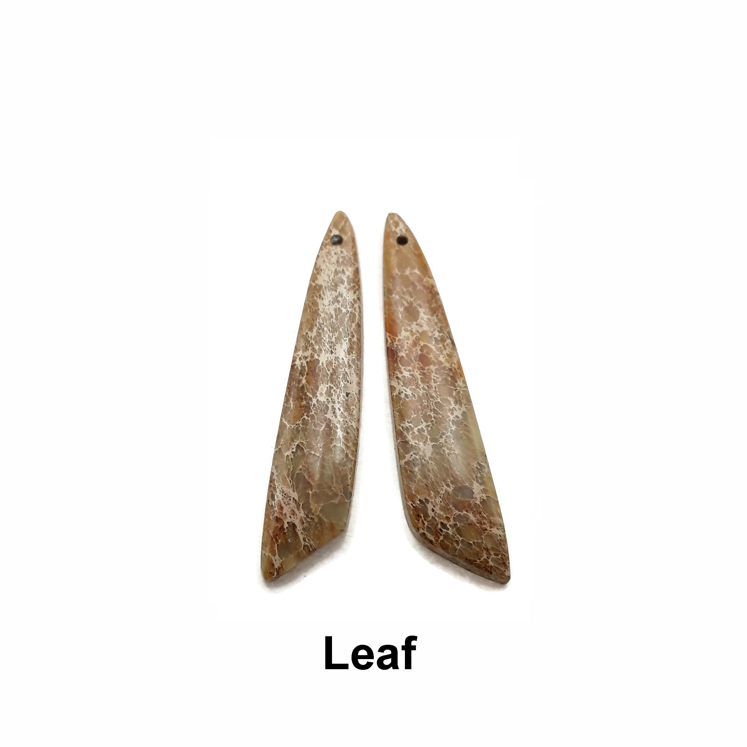 Brown Aqua Terra Teardrop, Rectangle, Eye & Leaf Shape Pendant Earrings - Handmade Boho Jewelry Pair for Women | Perfect for Weddings, Parties & Everyday Wear