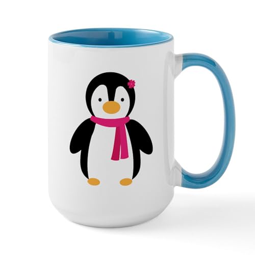 White/Blue Inside - Pink Penguin