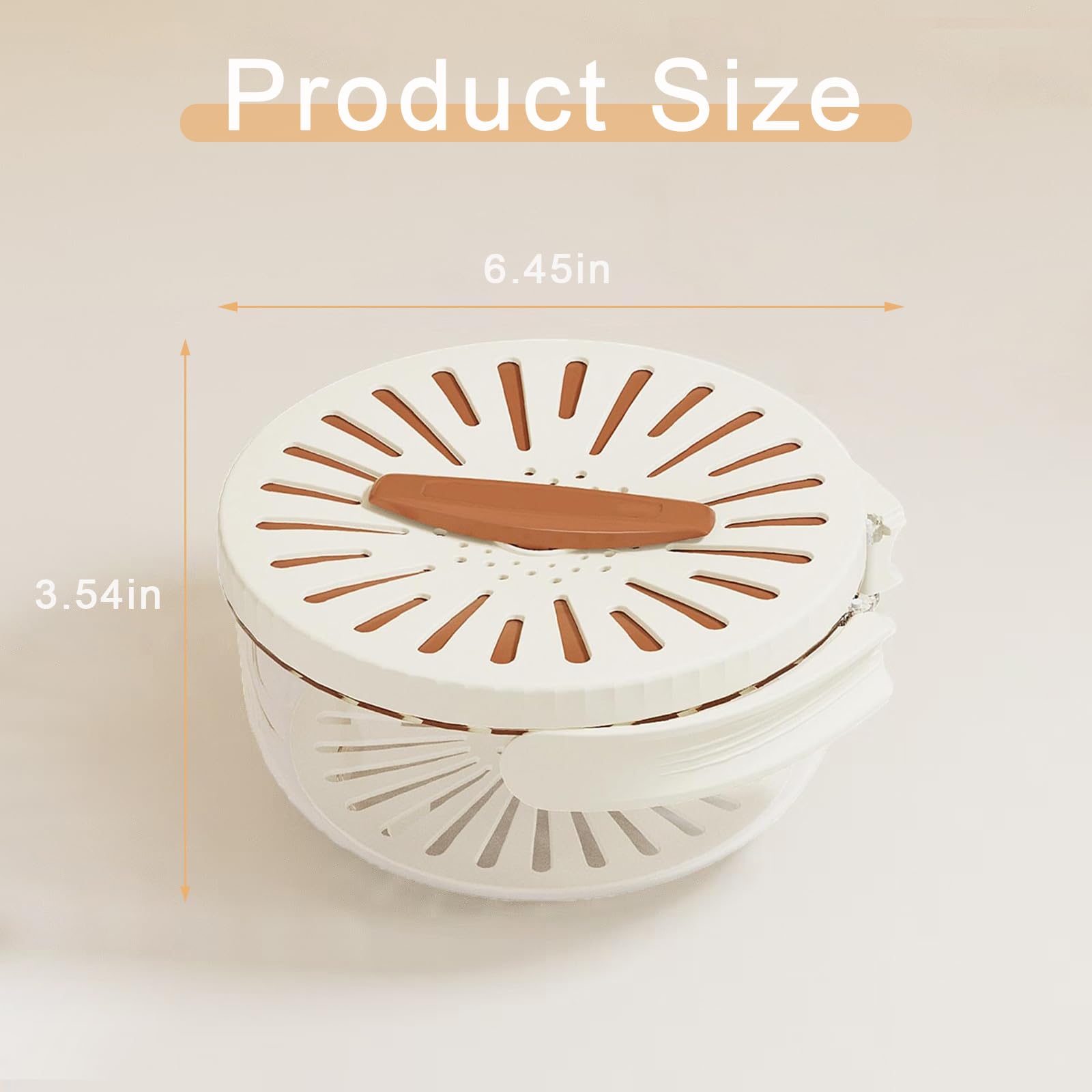 3-in-1 Kitchen Colander Bowl with Handle - Multifunctional Fruit & Vegetable Strainer, Drainer Container for Washing Produce - Perfect for Salad Prep, Pasta Draining & Berry Washing