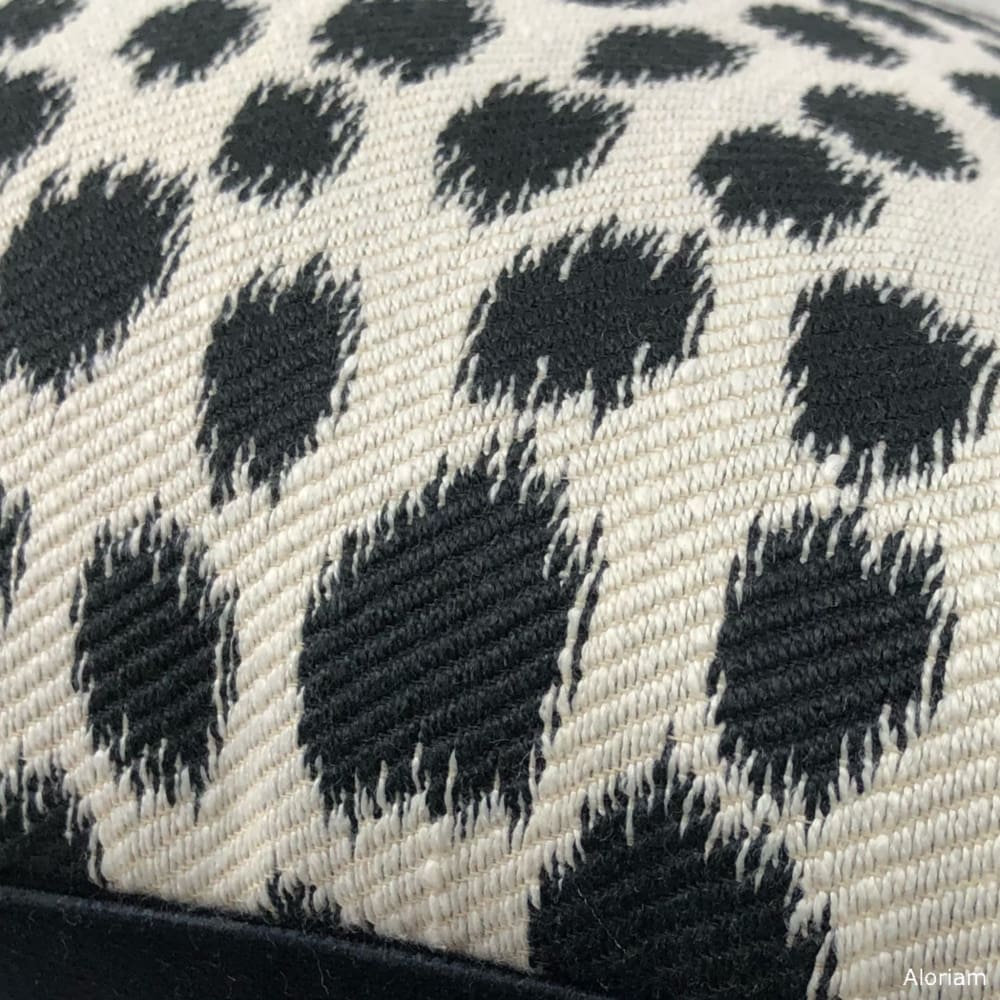 Oakley Black Cream Dots Pillow Cover - Soft Decorative Throw Pillow Case for Couch, Bed, Sofa - Home Decor & Living Room Accessories