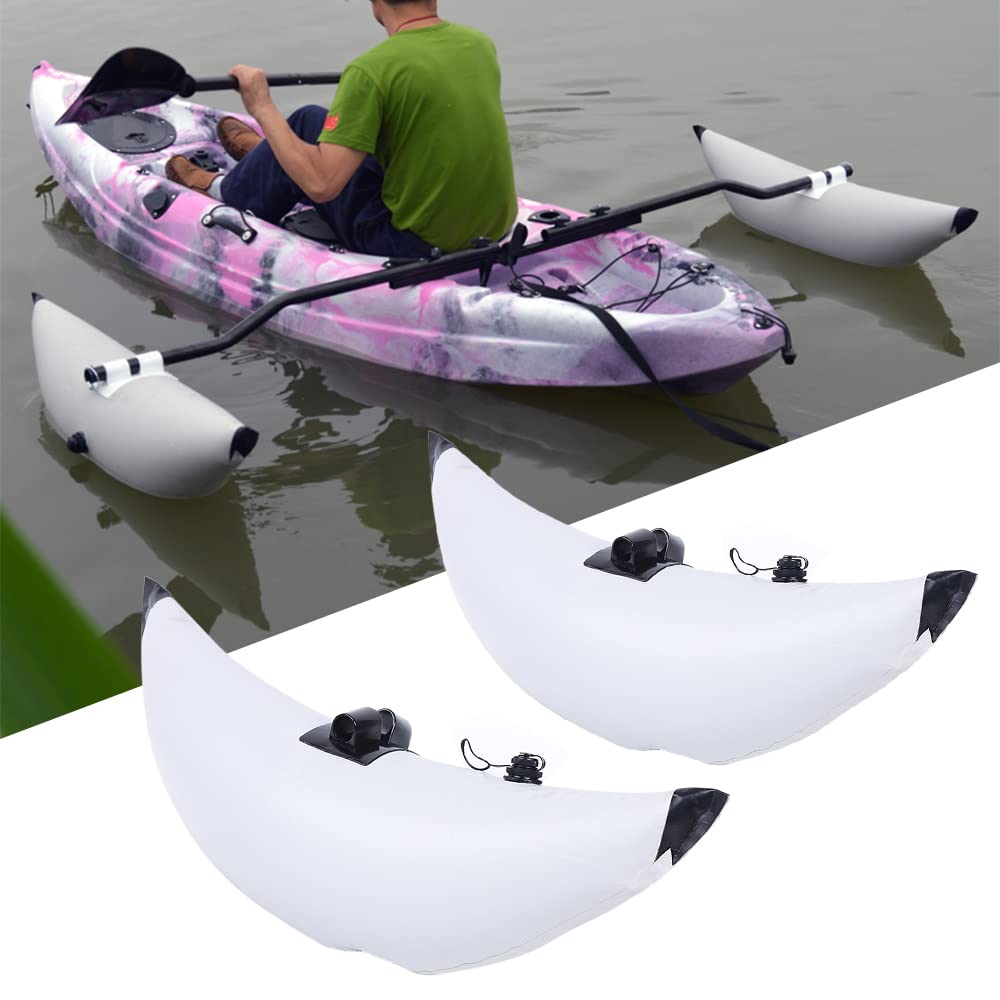 DYRABREST 2Pcs Kayak Stabilization System - PVC Inflatable Outrigger Floats for Canoes & Fishing Kayaks | Improves Balance & Prevents Capsizing | Perfect for Fishing, Photography & Recreational Paddling
