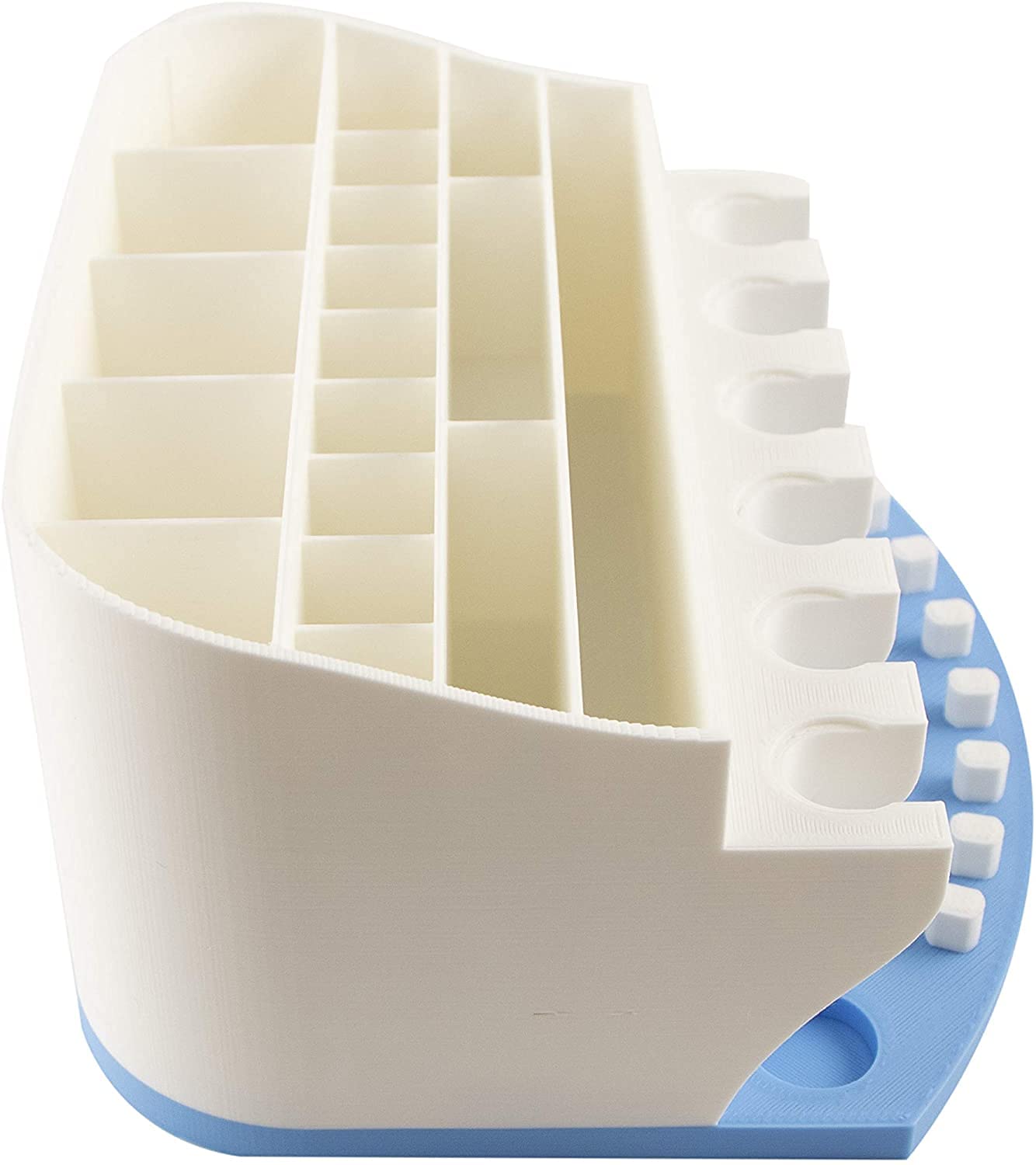 **Blue Cricut Tool Organizer - Blade Holder Caddy for Cricut Maker & Explore - Storage for QuickSwap Tips, DeepCut Blades & Accessories - Perfect for Crafting & Scrapbooking**