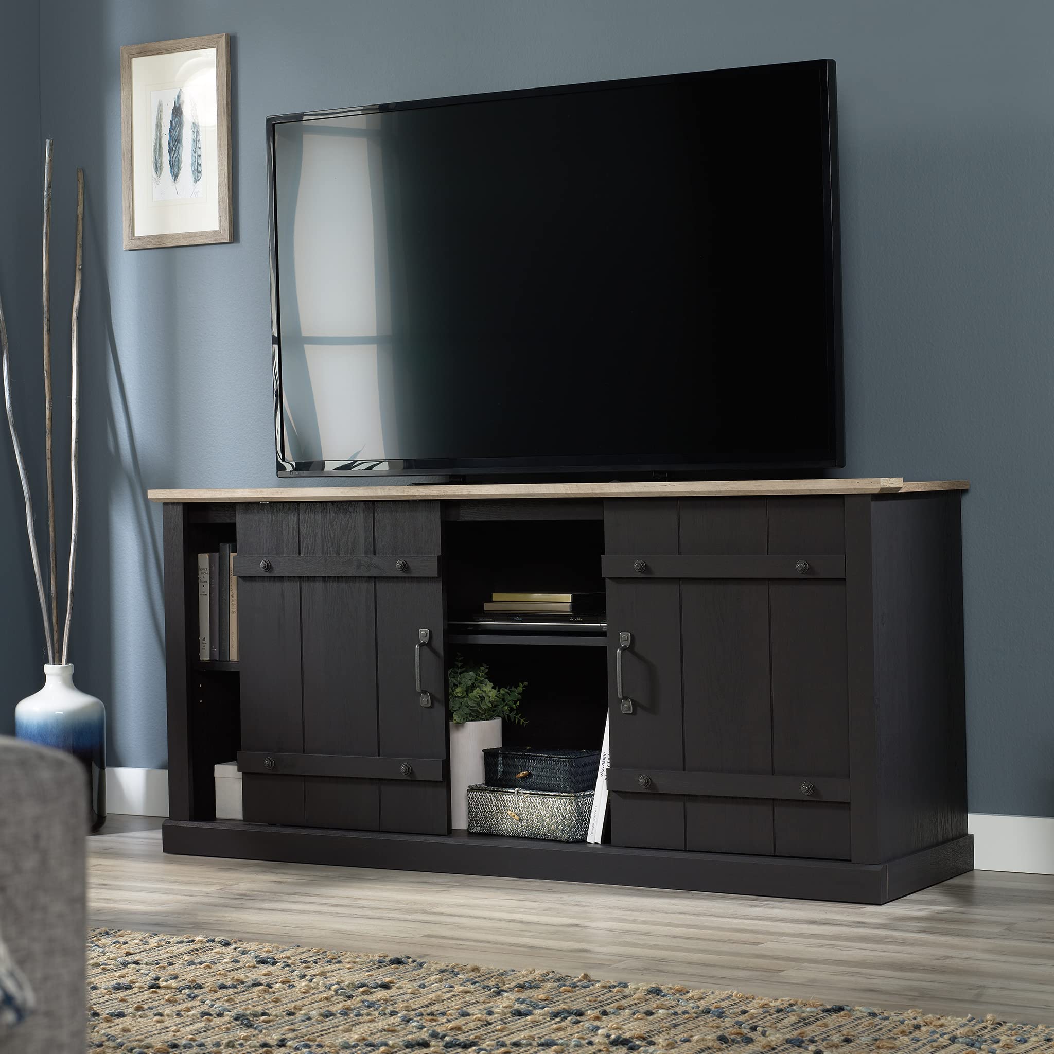 Sauder Farmhouse TV Stand for TVs up to 70