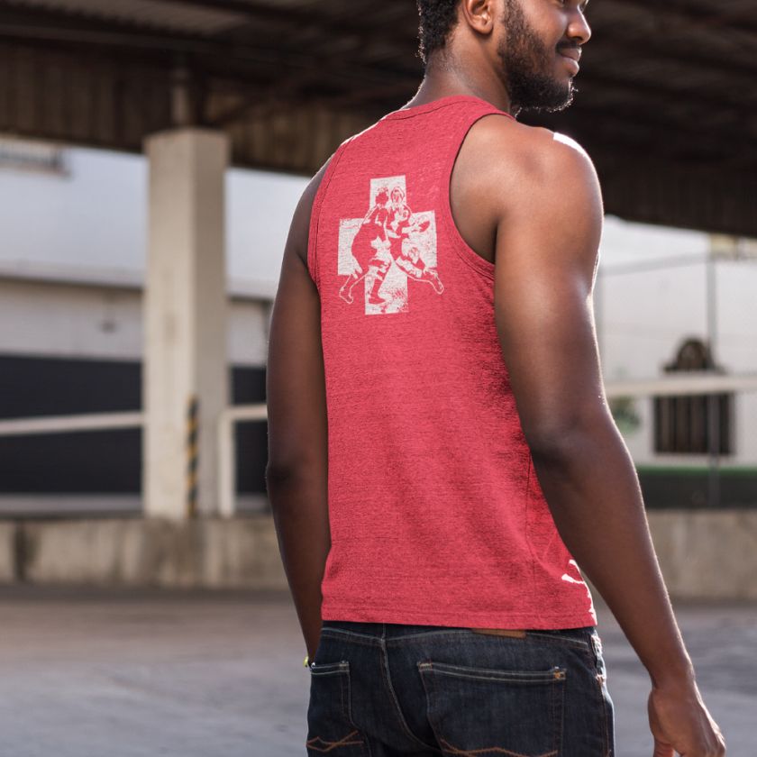 Give Blood Play Rugby Tank Top - Comfortable & Stylish Rugby Shirt for Men & Women - Perfect for Rugby Games, Workouts & Casual Wear