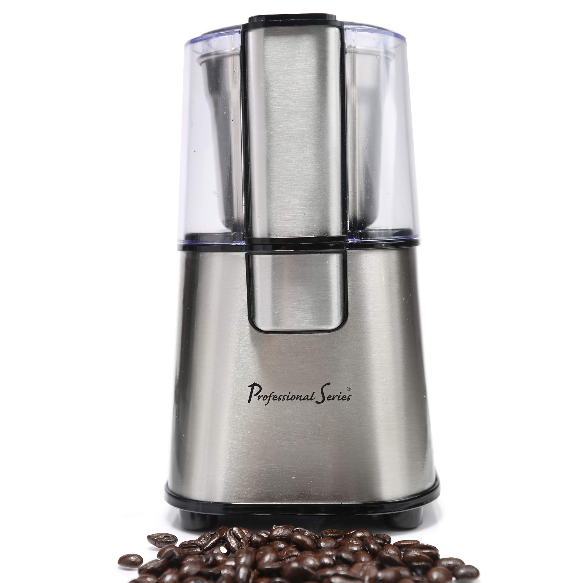 Continental Electric PS-CG008 Professional Coffee & Spice Grinder - 12 Teaspoon Capacity, Stainless Steel Blades - Perfect for Home Kitchens, Coffee Shops & Baking Enthusiasts
