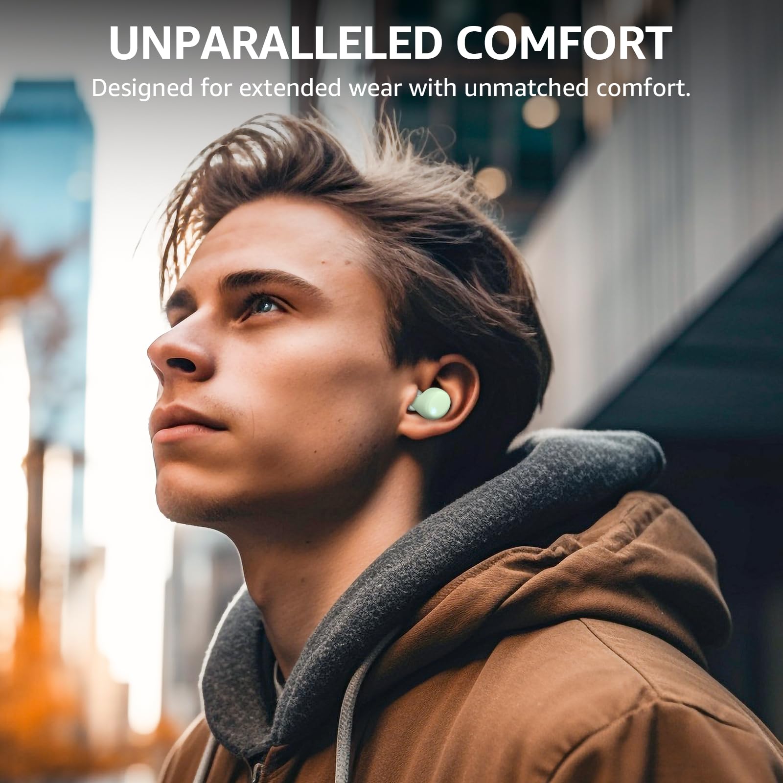 TOZO T6 Wireless Earbuds Bluetooth 5.3 Headphones - 50Hrs Playtime, IPX8 Waterproof, Wireless Charging Case, Customizable EQ - Perfect for Gym, Running, Travel & Work (Upgraded Version)