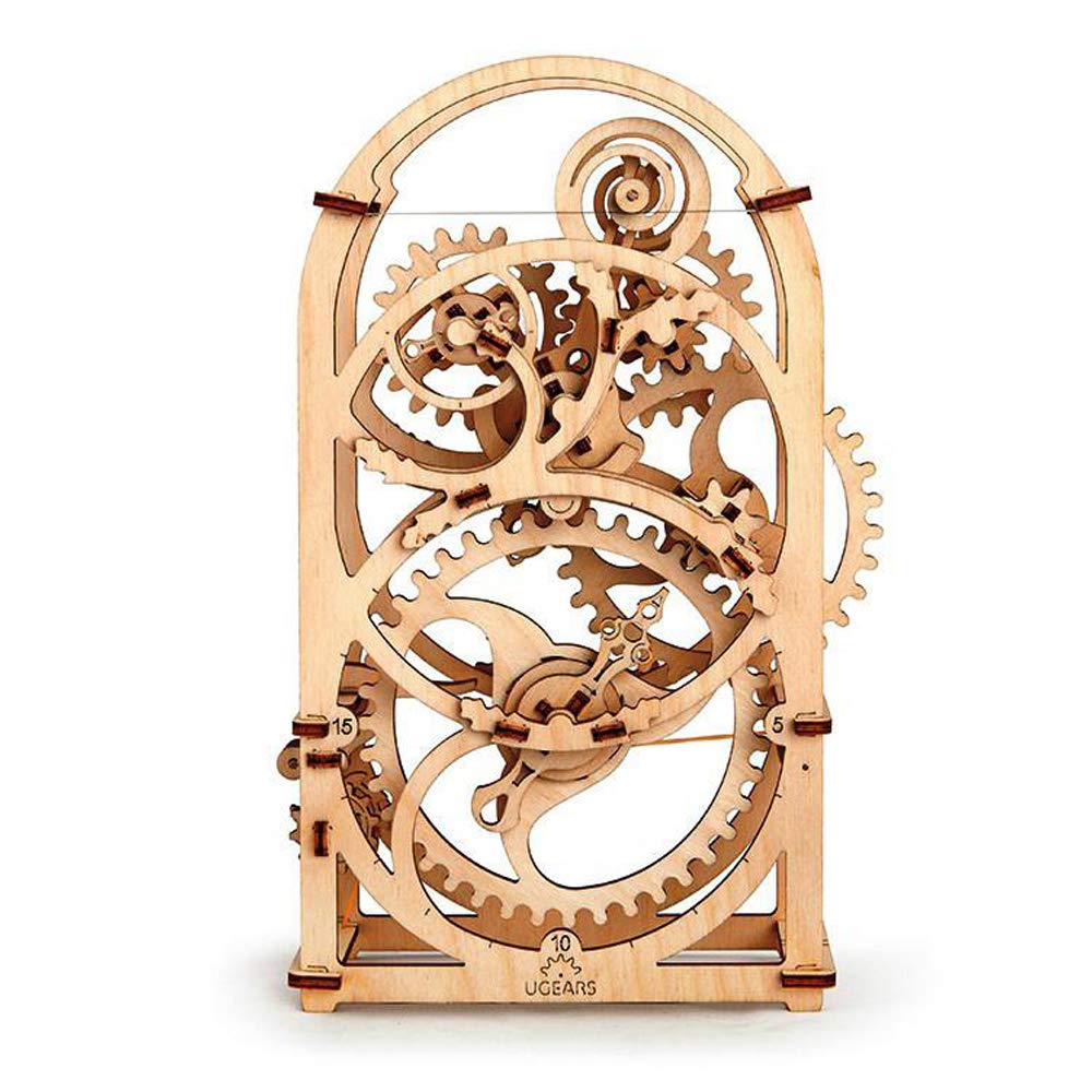 UGEARS 20-Minute Timer - DIY Wooden 3D Mechanical Puzzle Kit for Adults - Brain Teaser & Model Building Set - Perfect for STEM Education, Office Desk Decor & Stress Relief
