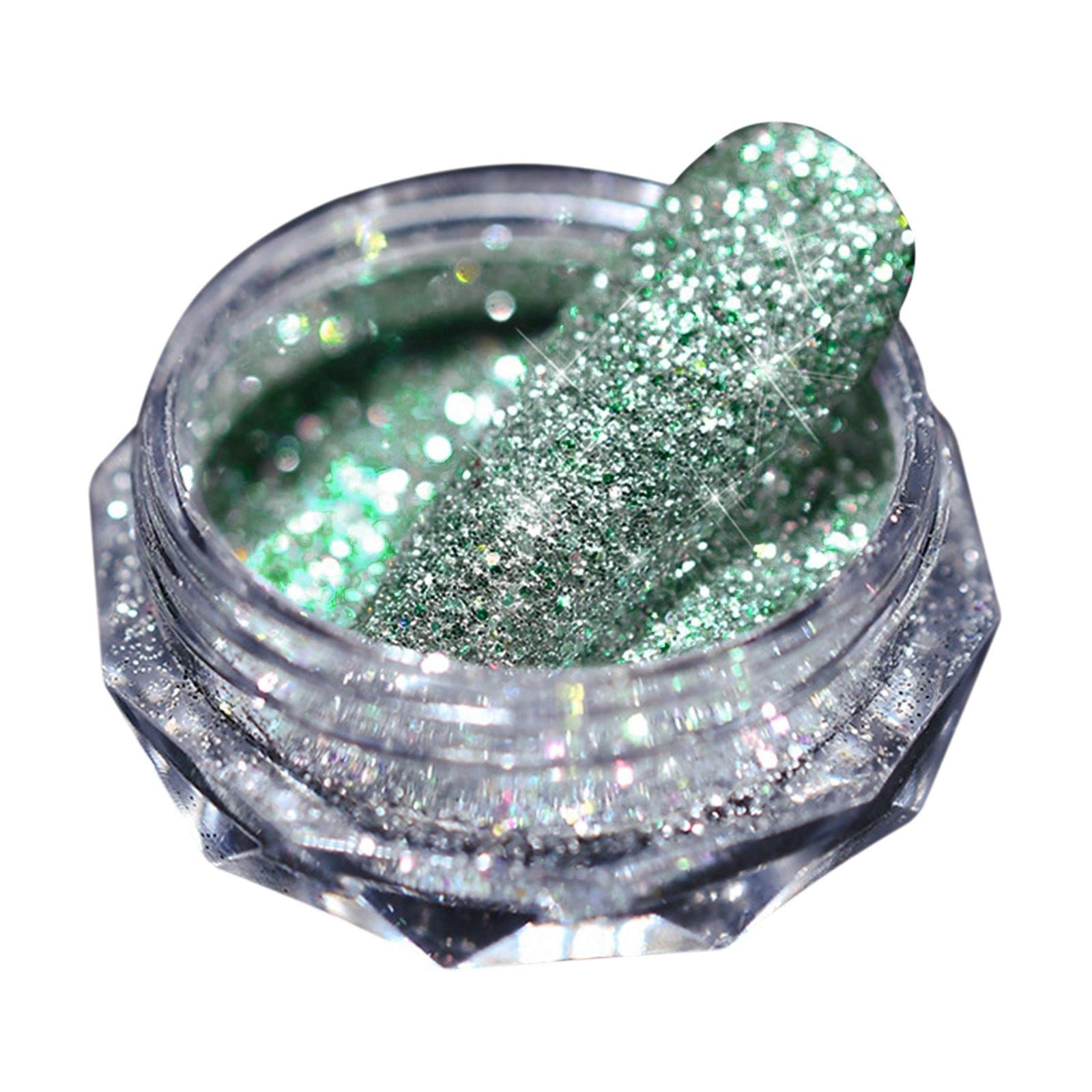 Glitter Powder for Nails - Shiny Crystal Mirror Glitter Dust, Nail Jewelry Pigment & Diamond Decorations | Women's Nail Art Accessories Kit for Manicure & Pedicure | Perfect for Parties, Weddings & Salon Nail Designs