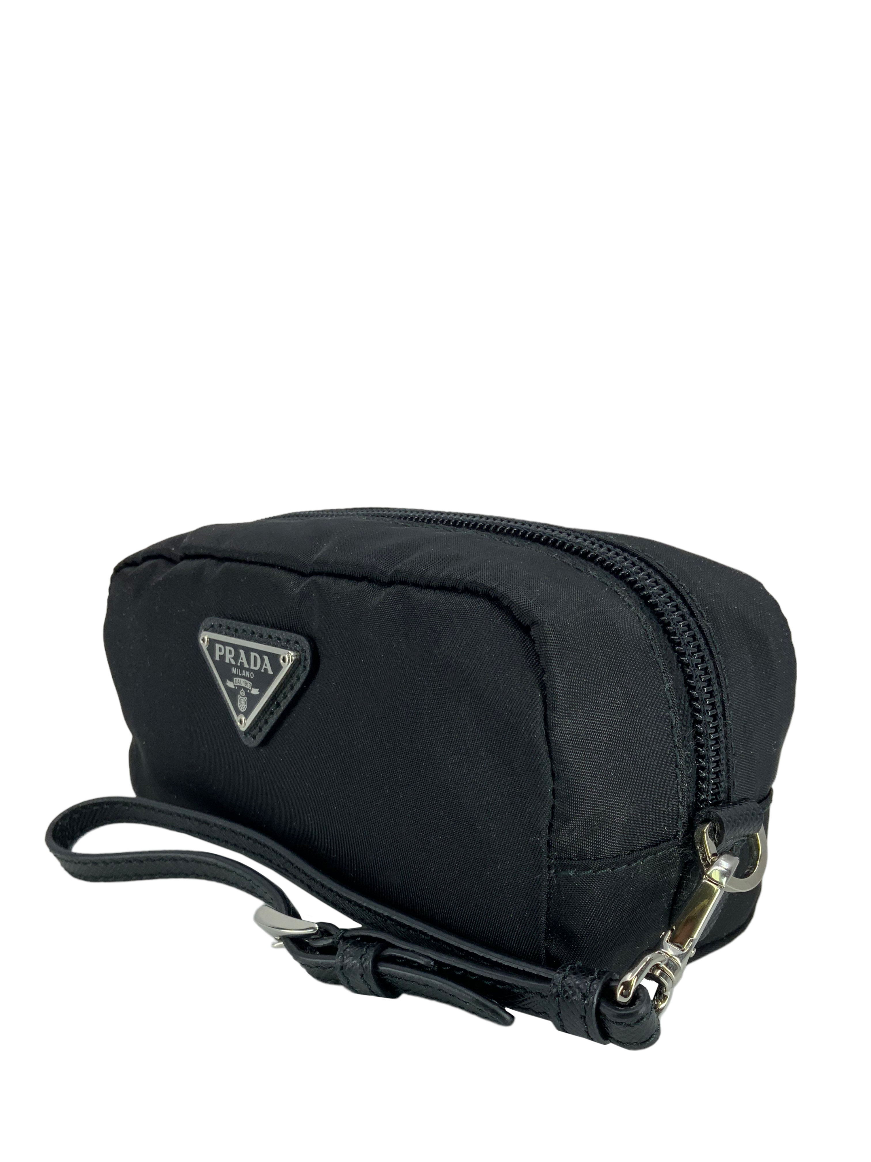 PRADA Re-Nylon Wristlet Pouch - Luxury Small Crossbody Bag for Women - Perfect for Travel, Parties & Everyday Essentials