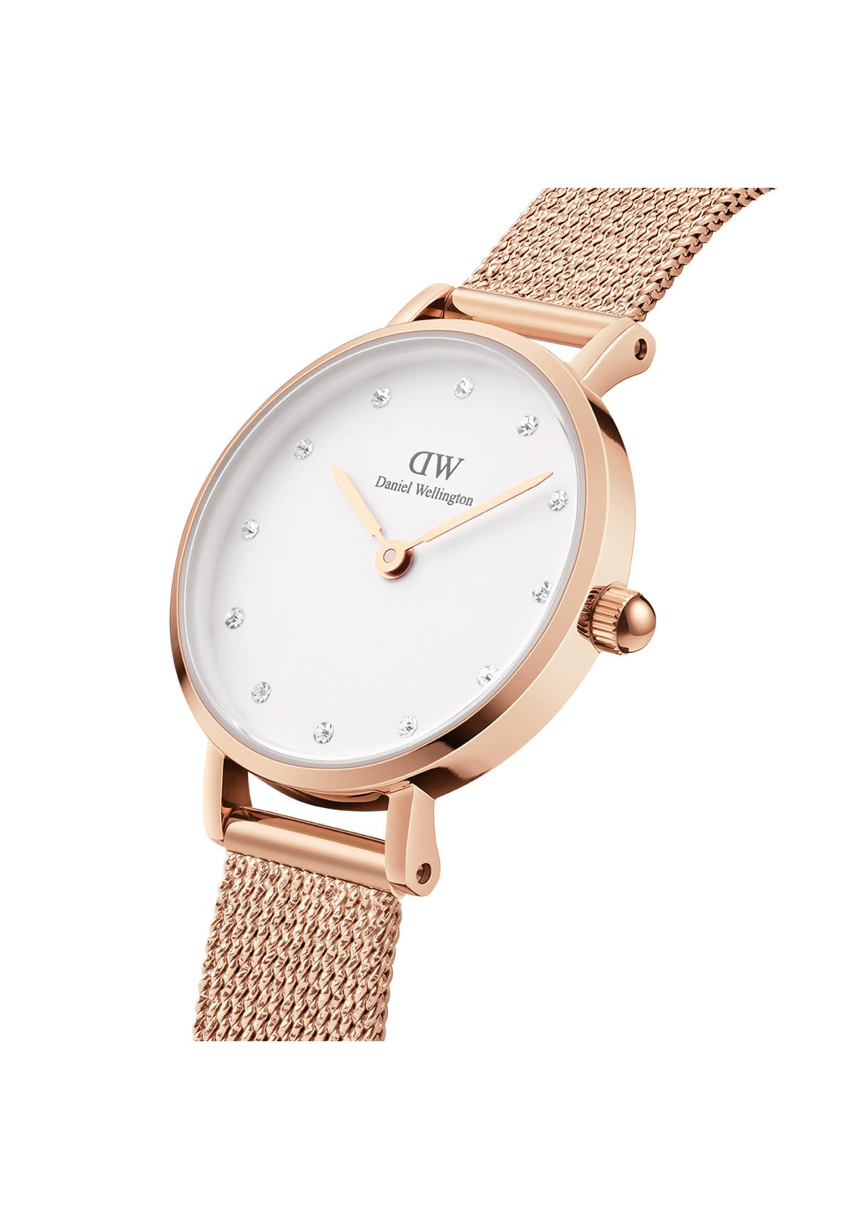 Daniel Wellington Petite 28mm Rose Gold Watch - Stainless Steel 316L & Crystal Accents - Elegant Women's Fashion Watch for Everyday Wear & Special Occasions