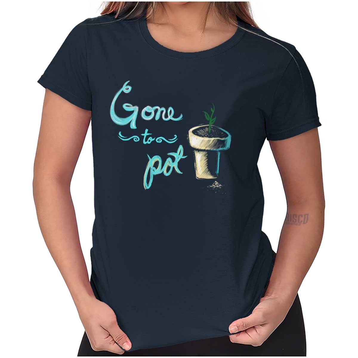 Classic Teaze Gone Pot Home Garden Tools - Gardening Women's Top Junior Graphic Tee for Outdoor Planting & Indoor Decor