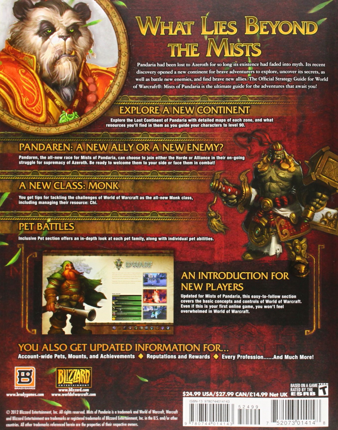 Official World of Warcraft: Mists of Pandaria Expansion Strategy Guide - BradyGames Signature Series | Complete Walkthrough, Quests & Secrets | Perfect for Gamers & Collectors