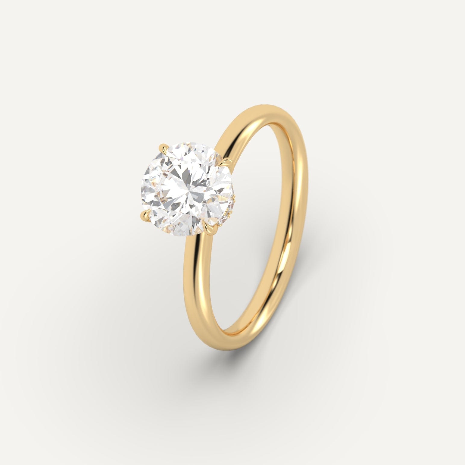2 Carat Round Cut Diamond Ring - 14K White Gold Engagement Ring for Women | Perfect for Proposals, Weddings & Anniversaries