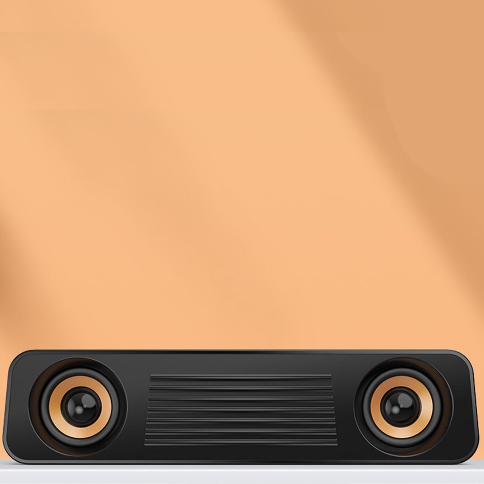 BEBIKR USB Powered PC Speakers with Subwoofer - Stereo Multimedia Gaming Speakers for PC, Desktop, Laptop - 3.5mm Audio with Volume Control - Perfect for Gaming, Movies, Music & Home Office Setup