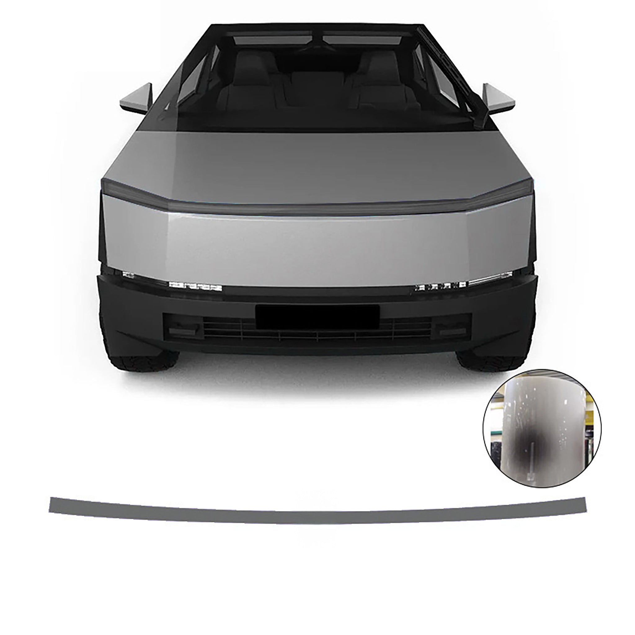 Premium TPU Pre-Cut Headlight Film Covers for Tesla Cybertruck - UV Protection & Scratch Resistant - Easy DIY Installation for Enhanced Style & Protection (Fits 2023-2024 Models) - Perfect for Off-Roading, Daily Commute & Car Shows