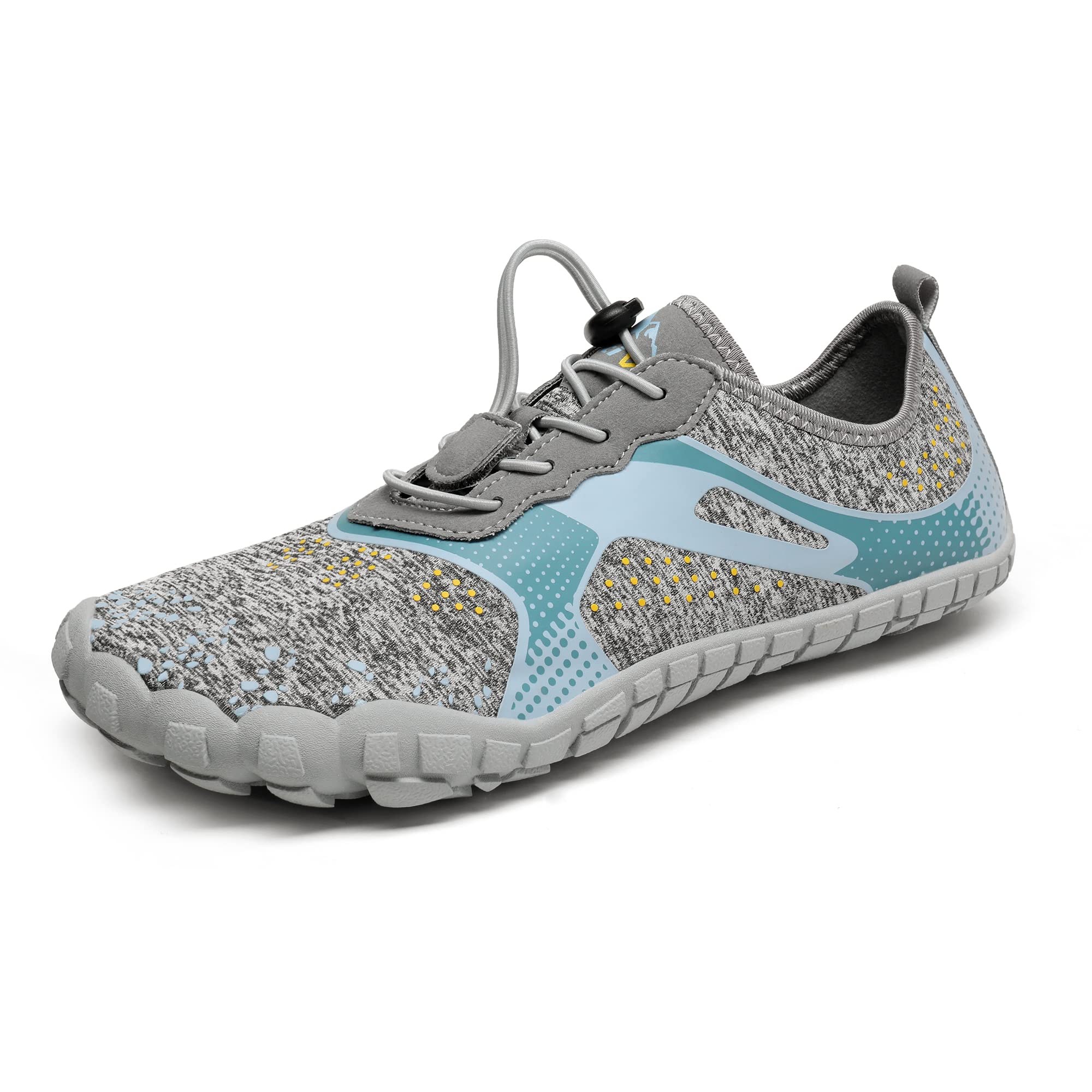 NORTIV 8 Men's Barefoot Water Shoes - Lightweight Quick-Dry Aqua Shoes for Swimming, Beach, Surfing & Water Sports | Non-Slip Sole for Pool, Boating & Outdoor Activities