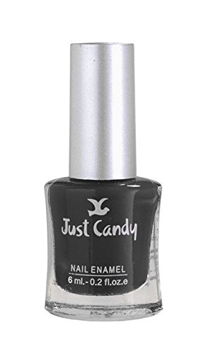 Just Candy Nail Polish - 6ml Long Lasting Black Nail Lacquer for Women, Gel-Like Shine, Chip Resistant - Perfect for Parties, Weddings, and Everyday Wear